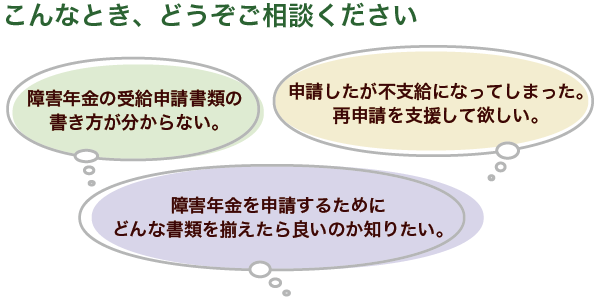 こんなとき、どうぞご相談ください